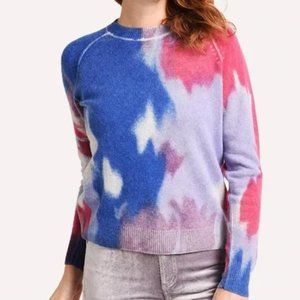 Aqua Cashmere Tie Dye Sweater